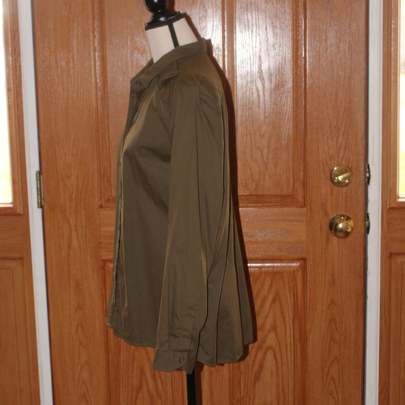 Urban casual military fashion button down shirt B8 - Picture 4 of 8